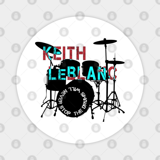 Keith LeBlanc Drums Music D7 Magnet by Onlymusicians